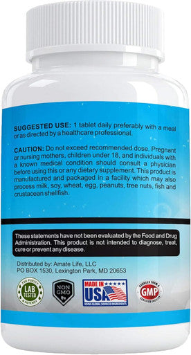 Zinc Supplement 50 Mg - Oxide/Citrate For Immune Support And Metabolism Support - Vegan Zinc 50Mg Supports Heart And Eye Health - 100 Tables For Men And Women By Amate Life