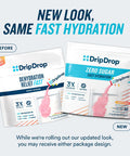 Dripdrop Hydration - Zero Sugar Lemon Lime - Electrolyte Drink Mix Single Serve Hydration Powder Packets Non-Gmo, Gluten Free, Vegan 32 Sticks