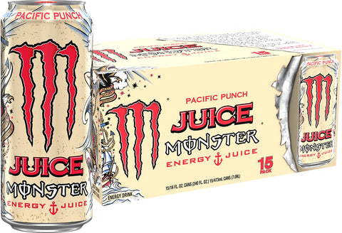 Monster Rehab Tea + Lemonade + Energy, Energy Drink 15.5 Ounce | Energy Iced Tea, Pack of 15