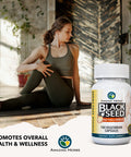 Amazing Herbs Whole Spectrum Black Seed & High Potency Garlic, Vegetarian Capsules - Gluten-Free, Non-Gmo, Vegan, Supports Immune System, Lung Function, & Cardiovascular Health - 100 Count