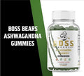 Boss Bears Ashwagandha Gummies, Chewy Strawberry, Improve Mood, 1500 mg per Serving, Gluten Free (30 Servings, Strawberry Flavor)