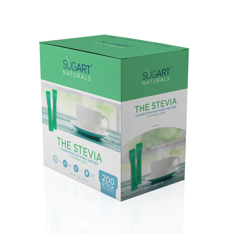 THE STEVIA Zero Calorie Natural Sweetener 500 Individual Serving Stick Packets U Parve/Kosher