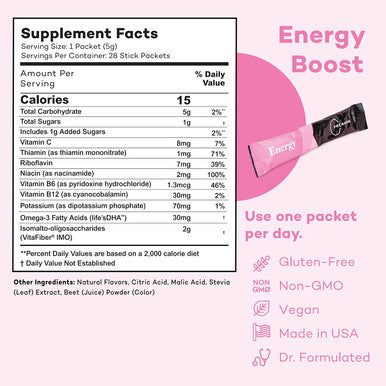 PREMAMA Prenatal Vitamin Energy Boost Lactation Support Drink Mix Postnatal Vitamin Bundle Omega 3 B Vitamins DHA Folate 28 Servings