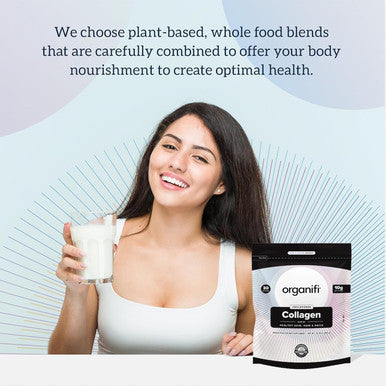 Organifi Collagen Powder - Fuller Hair, Stronger Nails, And Radiant Skin - Replenish And Rebuild Your Body - Gluten-Free, Dairy-Free, And Soy-Hydrolyzed Multi Collagen Peptides, 30 Servings