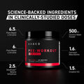 Kaged Muscle Stimulant Free Pre Workout Powder Fruit Punch Pre-Kaged Formulated with Creatine Beta Alanine No Jitters 20 Servings