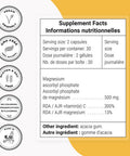Supersmart Asc2P 500 mg Per Day Magnesium Ascorbyl Phosphate AntiAging Antioxidant Supplement Powerful Form of Vitamin C NonGMO Gluten Free 60 Vegetarian Capsules