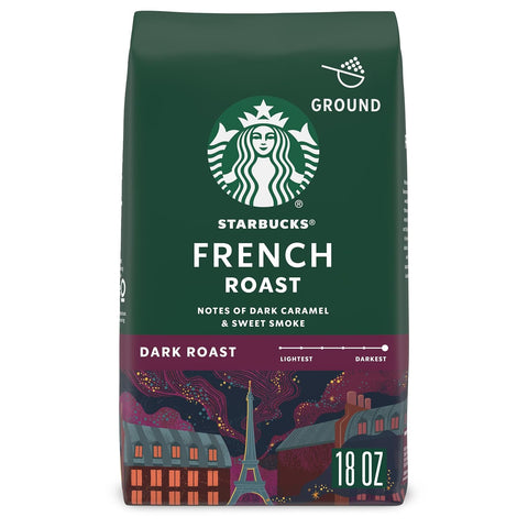 Starbucks Ground Coffee, Dark Roast Coffee, Italian Roast, 100% Arabica, 1 bag (18 oz)