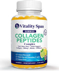 Collagen Gummies With Biotin (2500Mcg), Vitamins C, E, Zinc Beautiful Skin, Hair Growth, Strong Nails, Healthy Joints Low Sugar, Lemon Flavor 60 Collagen Gummy Vitamins