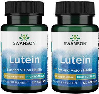 Swanson Lutein 20 Milligrams 120 Sgels (2 Pack)
