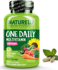 NATURELO One Daily Multivitamin for Women - Energy Support - Whole Food Supplement to Nourish Hair, Skin, Nails - Non-GMO - No Soy - Gluten Free - 60 Capsules - 2 Month Supply