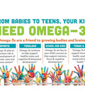 Barlean's Omega Pals Hooty Fruity Tangerine Fish Oil and Chocolate Silk Greens Powder Healthy Kids Bundle