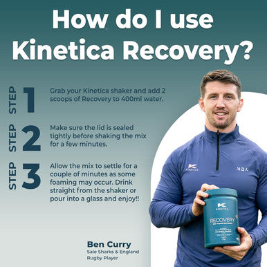 Kinetica Kinetica Recovery Powder Post Workout Drink Muscle Repair and Energy Store Replenisher 20 Servings Wild Berry 1.5kg