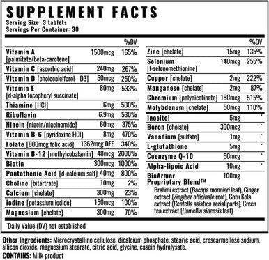Wilderness Athlete - High Performance Multi Vitamin Daily Multivitamin For Men & Women - Adult Vitamins Supplement With Chromium And Vanadium - Men'S & Women'S Multivitamin