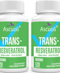 Ascuoli Sublingual Trans-Resveratrol Purity 99%, 3-In-1 Advanced Formula Resveratrol Supplement For Boost Nad+, Immune & Energy Support, Anti-Aging, Skin & Overall Health, 240 Lozenge (240-Day Supply)