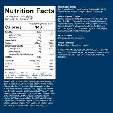 Vegan AminoLean Pre Workout Energy (Acai 25 Servings) with TrueFit Vegan Protein Powder (Creamy Vanilla 2 LB)