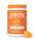 Create Creatine Monohydrate Gummies for Men and Women Boost Focus Strength and Endurance Anti-Melting Formula Vegan Gluten-Free Non GMO 1.5g of Creatine per Gummy Orange 90 Count