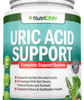 Uric Support - Herbal Uric Cleanse Supplement - 90 Veggie Capsules - with Tart Cherry, Chanca Piedra, Turmeric, Milk Thistle, Bromelain and More - Supports Kidney and Gallbladder Health
