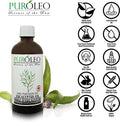 PUROLEO Eucalyptus Essential Oil, 4 FL OZ/120 ML (Large Bottle) 100% Pure | Natural Aromatherapy Oil for Diffuser Steam Distilled (MADE IN CANADA)