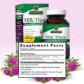 Nature'S Answer Milk Thistle Silybum Marianum Maximum Strength 120 Capsules Silymarin Essential Natural Ingredients Supports Healthy Liver Function Indulgence Indigestion And Upset Stomach