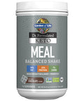 Garden of Life Dr. Formulated Keto Meal Balanced Shake - Chocolate Powder 14 Servings Truly Grass Fed Butter & Whey Protein Plus Probiotics Non-Gmo Gluten Free Ketogenic Paleo Meal Replacement