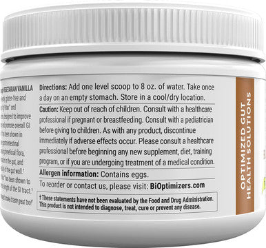 Biome Breakthrough Repair Powder - Vegetarian Vanilla - Contains Probiotics for Men and Women - Gas & Bloating Relief - GI Revive - Improves Gut Health - 30 Servings - 150g