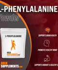 BulkSupplements L-Phenylalanine Powder - Amino Nutritional Supplements - L Phenylalanine 500mg - Amino s Supplement - Brain Supplements for Memory and Focus (100 Grams - 3.5 oz)