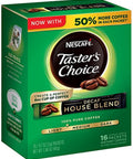 Nescafe Taster's Choice Decaf, House Blend Instant Coffee Single Serve Sticks, 16 Count (Pack of 1)