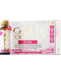 GOLD COLLAGEN Pure - Collagen Supplements for Women & Men Biotin Hair Growth, Skin & Nail, Anti Wrinkle Immune System Booster Marine Collagen and Hyaluronic Acid Vitamin C B6 and Zinc 1 Pack 10x50 ml