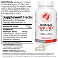Silver Fern Ultimate Probiotic Supplement Vegicaps - Daily Metabolic Restoration, Proven Survivability, Dna Verified Multi-Strain Bacillus Probiotic Capsules (1 Bottle - 60 Capsules)