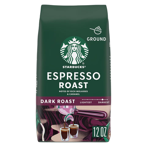 Starbucks Ground Coffee, Dark Roast Hot or Iced Coffee, French Roast, 28 oz