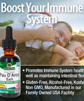 Nature'S Answer Alcohol- PAU D'Arco Inner Bark 2000mg 1oz Extract | Supports Healthy Immune System | Helps Maintain Intestinal Flora | Gluten- Kosher | Single Count