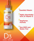 Carlyle Liquid Vitamin D3 | 2000 Iu | 2 Oz | Vegetarian, Non-Gmo, And Gluten Free Formula | 50Mcg | Vitamin D Liquid Drops