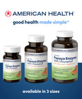American Health Papaya Enzyme With Chlorophyll 250 Chewable Tablets