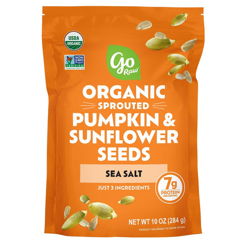 Go Raw Organic Sprouted Mixed Sunflower & Pumpkin Seeds - Sea Salted Snack