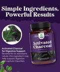 Natures Craft Cleanse and Detox Activated Charcoal Capsules - Purifying Detox Pills with 1200mg Per Serving Coconut Charcoal Powder for Bloating Relief and Body Detox Cleanse - Active Charcoal for Gut Health-180ct