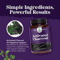 Natures Craft Cleanse and Detox Activated Charcoal Capsules - Purifying Detox Pills with 1200mg Per Serving Coconut Charcoal Powder for Bloating Relief and Body Detox Cleanse - Active Charcoal for Gut Health-180ct
