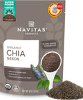 Navitas Organics Chia Seeds Ã¢â‚¬â€œ For Chia Pudding, Smoothies, Baking, Salads & More Ã¢â‚¬â€œ Omega 3, Fiber, Minerals - USDA Organic, Non GMO, Kosher, Gluten Free, Keto (8oz. Bag, 8 Servings)