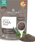 Navitas Organics Chia Seeds Ã¢â‚¬â€œ For Chia Pudding, Smoothies, Baking, Salads & More Ã¢â‚¬â€œ Omega 3, Fiber, Minerals - USDA Organic, Non GMO, Kosher, Gluten Free, Keto (8oz. Bag, 8 Servings)