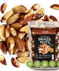 Premium Wild Harvested Raw Brazil Nuts, 1 lb (16oz) ÃƒÂ¢Ã¢â€šÂ¬Ã¢â‚¬Å“ High Selenium, Batch Tested Peanut & Gluten Free, Non-GMO, Kosher, Resealable Bag