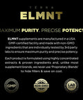 Terra ELMNT 40,000mg 40x Strength Organic Black Maca Root with Ashwagandha - Highest Potency Black Maca Root Capsules for Men - 100% Pure Maca Peruana Powder Organic, Gelatinized, Non-GMO - 60 Pills