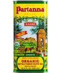 Partanna Organic Unfiltered Extra Virgin Olive Oil - Premium Organic Castelvetrano Oil Harvested in Sicily - Pure Authentic Italian - Monovarietal - Rich in Flavor and Tradition - 16.9 oz (500 ML) Tin