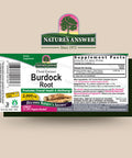 Nature'S Answer Burdock Root with Organic Alcohol 1oz Extract | Promotes Overall Well-Being | Gluten Non-GMO Vegan No Preservatives or Artificial Flavors | Single Count