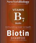 New York Biology Biotin Shampoo for Hair Growth and Thinning Hair with Moroccan Argan Oil Shampoo Thickening Formula for Hair Loss Treatment Moisturizing and Volumizing 16.9 fl Oz