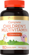 Carlyle Children's Multivitamin | 180 Chewables | Berry Flavor Tablets | Non-GMO, Gluten Free Kids Supplement