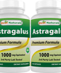 Best Naturals Astragalus Extract 1000 Mg 120 Capsules (Pack of 2)