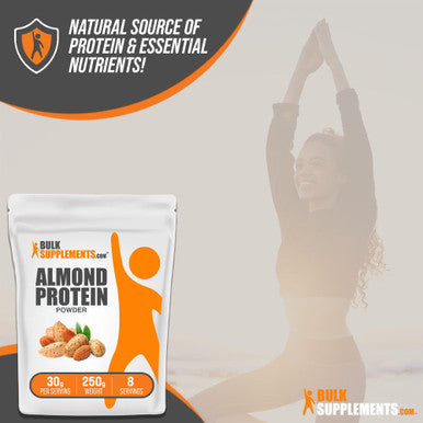 Bulksupplements Almond Protein Powder 30G Per Serving 250G (8.8 Oz)