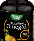 Nature's Way Ultra Pure Omega3 Fish Oil Plus Vitamin D, 1250 mg EPA/DHA, Citrus Punch, 60 Softgels