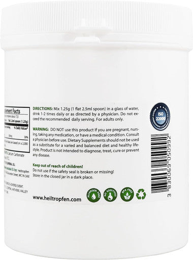 Heiltropfen Calcium Carbonate Powder | 2 Pound - 907 g | Dietary Supplement | Highest Purity Limestone | CaCO3 |