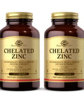 Solgar Chelated Zinc 250 Tablets - Pack Of 2 - Supports A Healthy Immune System Healthy Skin Cell Growth & Dna Formation - Exerts Antioxidant Activity - Non-Gmo Vegan - 500 Total Servings