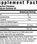 MegaFood Mega Food B12 Energy Cranberry 90 Gummies